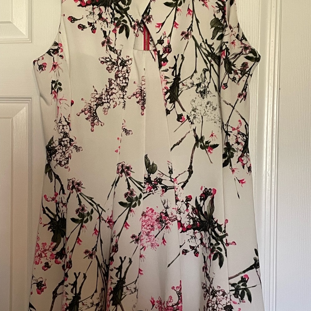 Cream floral dress